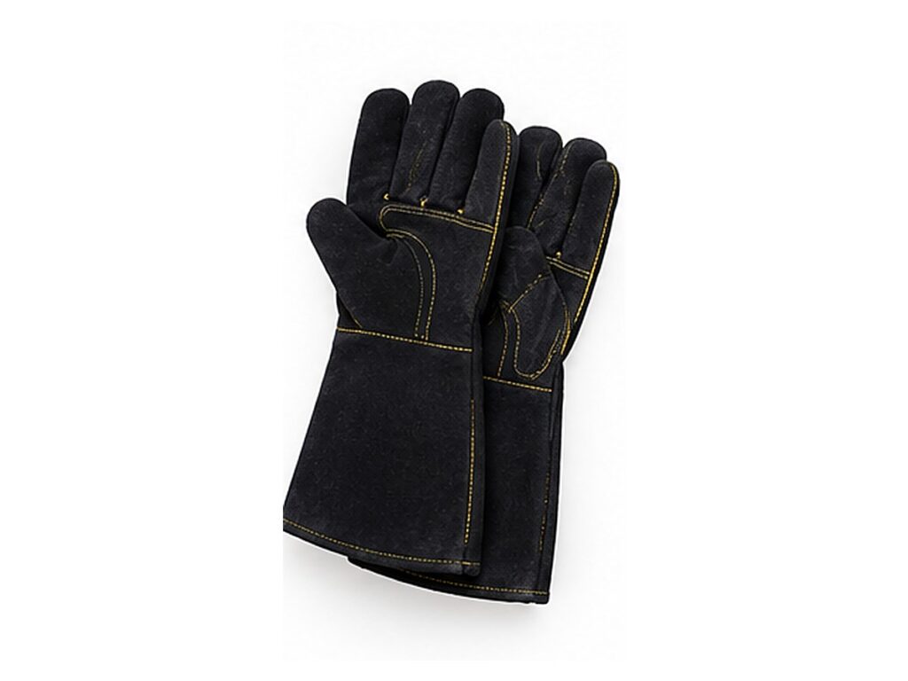 Black Split Leather Welding Gloves