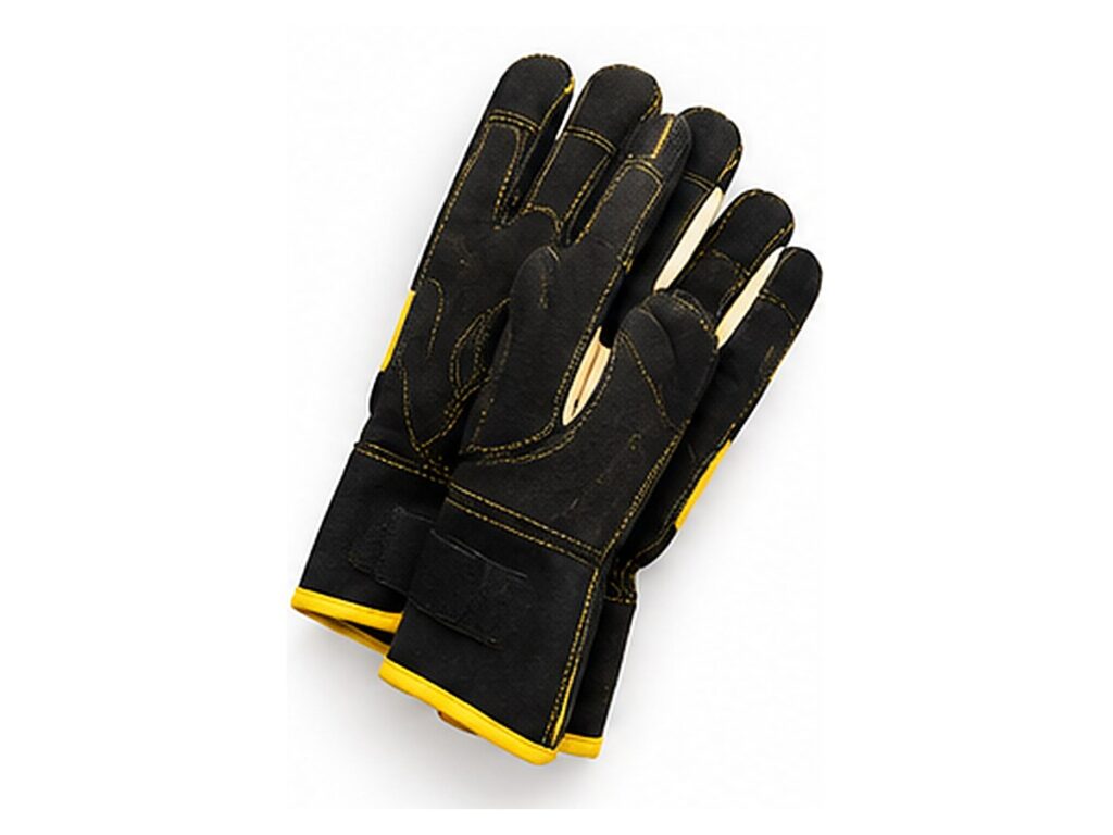 Black and Yellow Heavy Duty Work Gloves