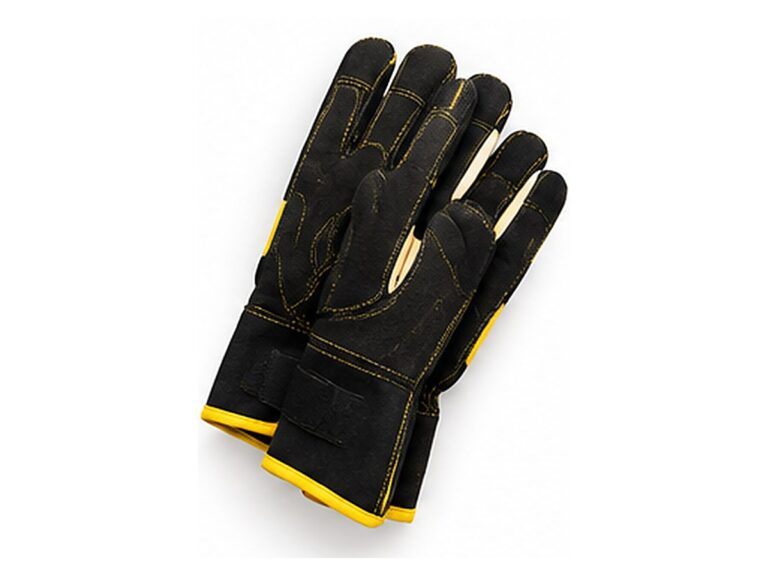 Black and Yellow Heavy Duty Work Gloves