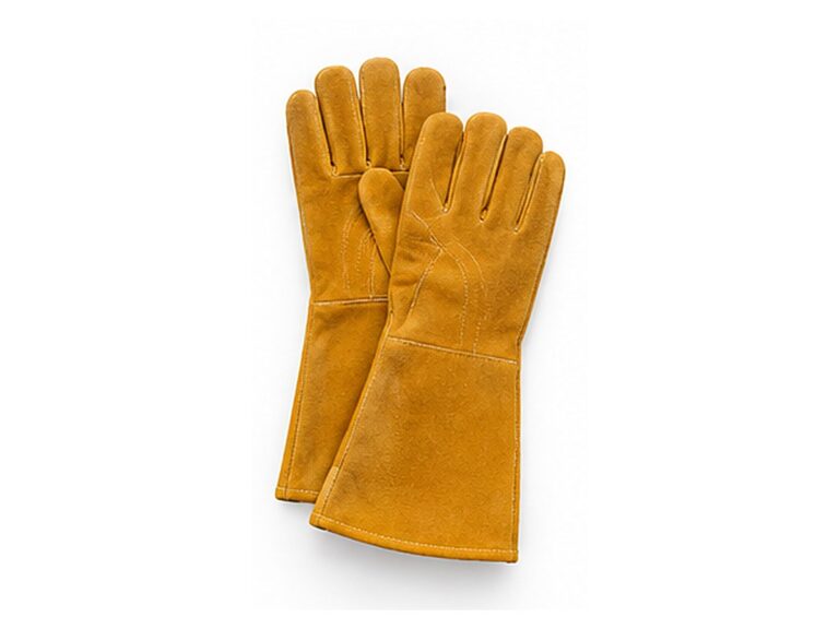 Gold Split Leather Welding Gloves